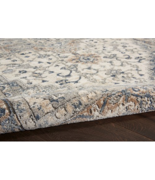 Nourison Quarry Ivory Grey QUA05 6 ft. Rect. Rug