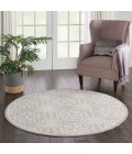 Nourison Jubilant Round Area Rug JUB06-Ivory/Grey
