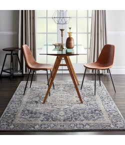 kathy ireland Home Ki38 Moroccan Celebr - Ki381 Navy Area Rug 3 ft. 10 X 5 ft. 10 Rectangle