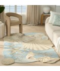 Nourison Waterside Blue Rug WRS01 5 ft. X 7 ft. Rect. - Rugs Town Nourison Waterside Blue WRS01 5 ft. X 7 ft. Rect. Rug
