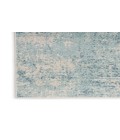 Nourison Astra Machine Washable Blue Ivory ASW07 2 ft. 2 in. X 8 ft. Rectangle Rug