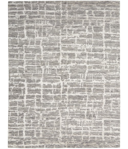 Nourison Luna Grey Silver LUN02 8 ft. X 10 ft. Rect. Rug