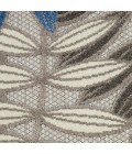 Nourison Aloha Round Area Rug ALH18-Grey/Blue