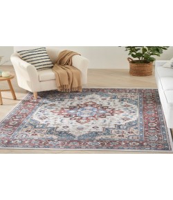 Nourison Vintage Home Ivory Red VNH04 5 ft. X 7 ft. Rectangle Rug