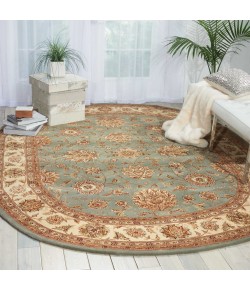 Nourison 2000 - 2210 Blue Area Rug 7 ft. 6 X 9 ft. 6 OVAL