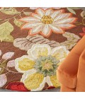 Nourison FANTASY Area Rug Nourison Fantasy Round Area Rug FA18-Chocolate