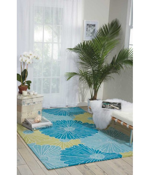 Nourison Fantasy Area Rug FA25 Seafoam
