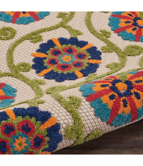 Nourison Aloha Runner Area Rug ALH19-Blue/Multicolor