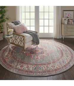 Nourison Passion - Psn03 Grey Area Rug 8 ft. X Round