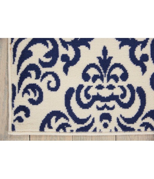 Nourison Grafix Area Rug GRF06-White/Blue