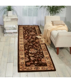 Nourison 2000 - 2206 Brown Area Rug 2 ft. 6 X 12 ft. Rectangle