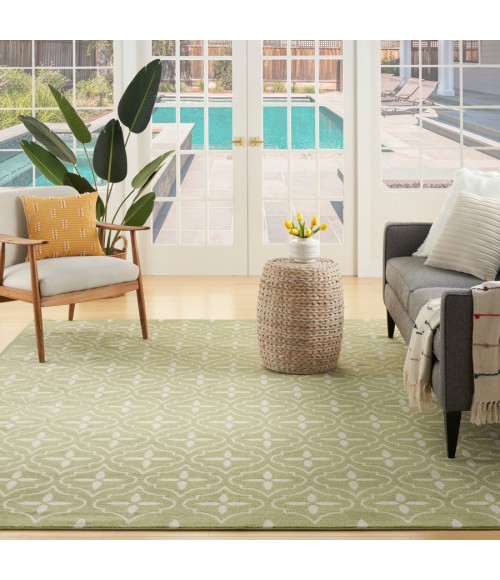 Nourison Home Nourison Essentials Green Ivory NRE04 8 ft. X 10 ft. Rectangle Rug