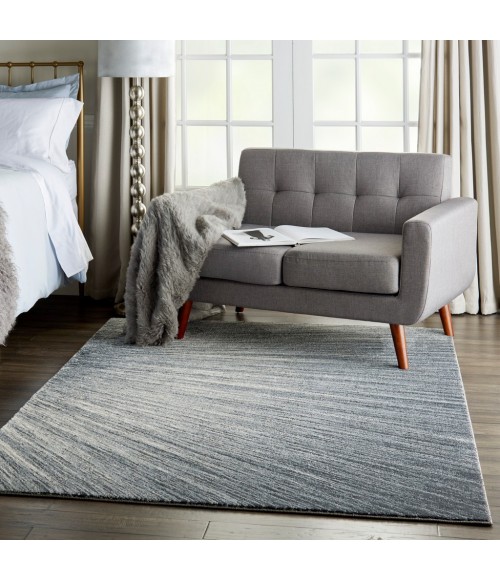 Kathy Ireland Moroccan Celebration Area Rug KI389-Blue/Grey
