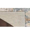 Nourison Astra Machine Washable Silver Blue ASW11 4 ft. X 6 ft. Rectangle Rug