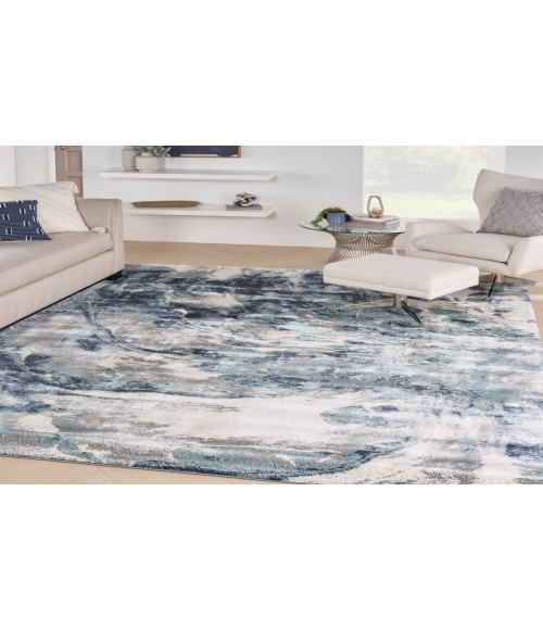 Nourison American Manor Blue Ivory AMR03 7 ft. 10 in. X 9 ft. 10 in. Rectangle Rug