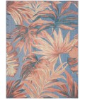 Nourison Aloha Blue Rose ALH43 9 ft. X 12 ft. Rect. Rug