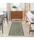 Nourison Horizon Indoor/Outdoor Green HOZ01 2 ft. 2 in. X 8 ft. Rect. Rug