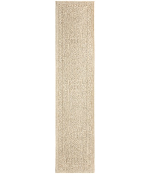 Nourison Tulum Cream TLM05 2 ft. 2 in. X 10 ft. Rect. Rug