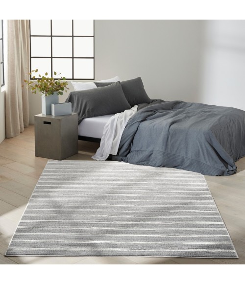 Calvin Klein CK011 Verdant Charcoal Ivory VRD03 5 ft. X 7 ft. Rect. Rug