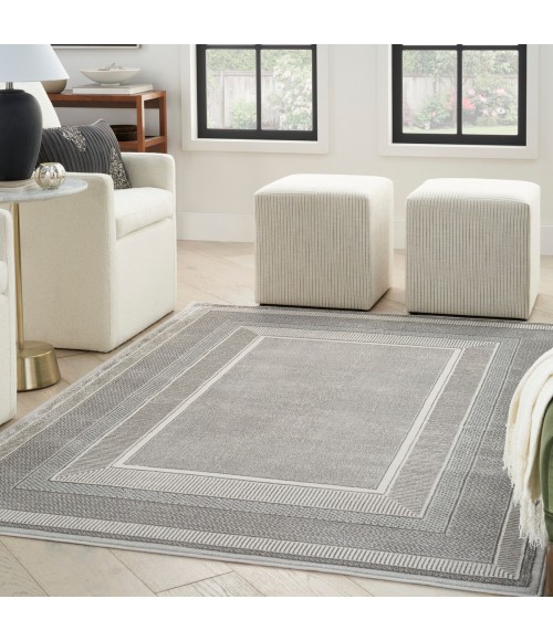 Nourison Glam Silver GLM07 3 ft. 11 in. X 5 ft. 11 in. Rect. Rug