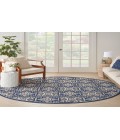 Nourison Aloha Blue ALH34 7’10” Round Rug
