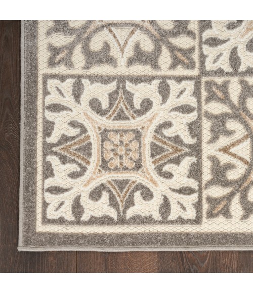 Nourison Aloha Area Rug Nourison Aloha Area Rug ALH34 Ivory Grey