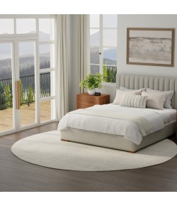 Nourison Serenity Home Ivory Cream SRH05 8 ft. X Round Rug