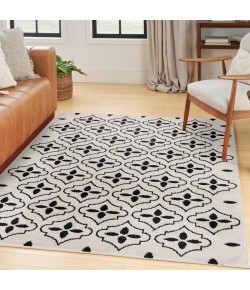 Nourison Home Nourison Essentials Ivory Black NRE04 4 ft. X 6 ft. Rectangle Rug