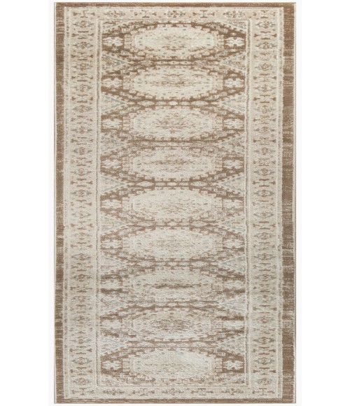 Nourison Serenity Home Ivory Mocha SRH01 2 ft. 2 in. X 7 ft. 6 in. Rectangle Rug