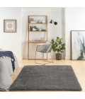 Nourison Luxurious Shag Grey LXR05 4 ft. X 6 ft. Rect. Rug