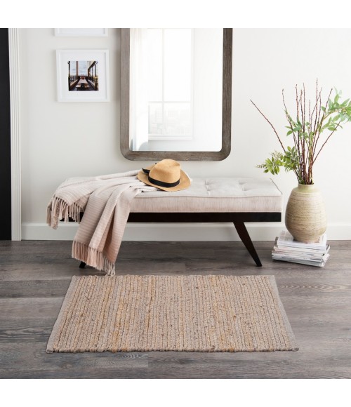 Nourison Natural Jute Grey NJT01 2 ft. X 3 ft. Rect. Rug