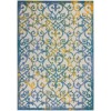 Nourison Aloha - Alh21 Ivory Blue Area Rug 3 ft. 6 X 5 ft. 6 Rectangle