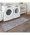 Nicole Curtis Machine Washable Series 1 Area Rug SR101 Grey
