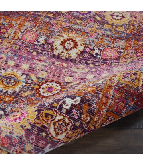 Nourison Vintage Kashan Runner Area Rug VKA03-Red/Multicolor