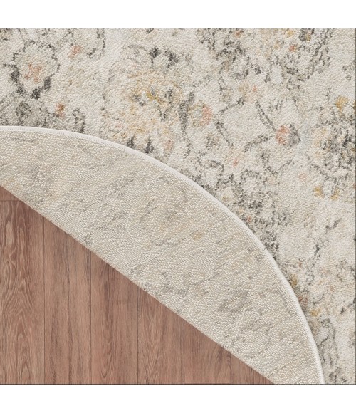 Nourison Oushak Home Grey OUS01 4 ft. X Round Rug