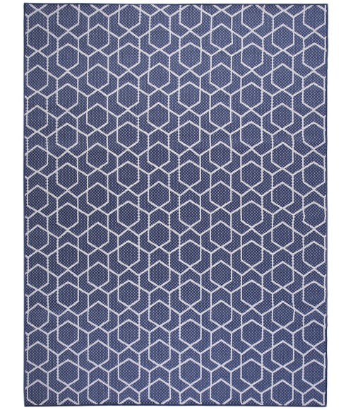 Nourison Horizon Indoor/Outdoor Navy HOZ01 8 ft. X 10 ft. Rect. Rug