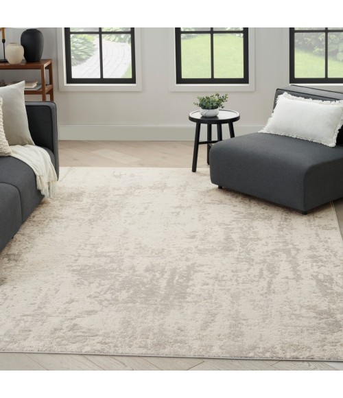 Nourison Concerto Cream Grey CNC01 5 ft. 3 in. X 7 ft. 3 in. Rect. Rug