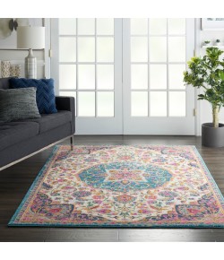 Nourison Passion - Psn22 Ivory Multicolor Area Rug 5 ft. 3 X 7 ft. 3 Rectangle