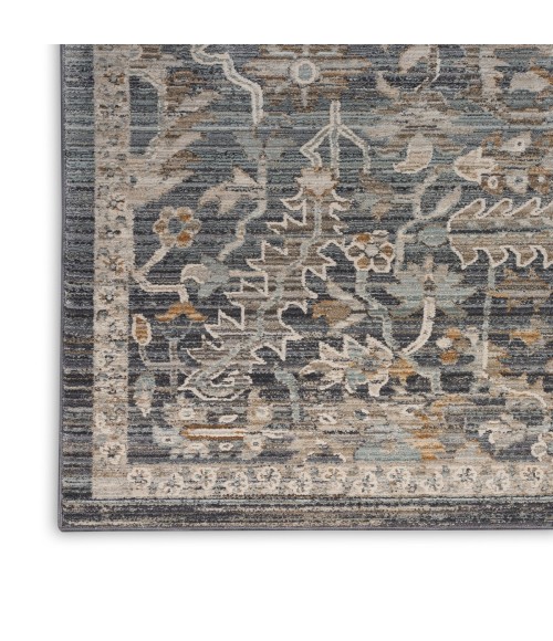 Nourison Nyle Navy Multicolor NYE02 2 ft. 3 in. X 12 ft. Rect. Rug