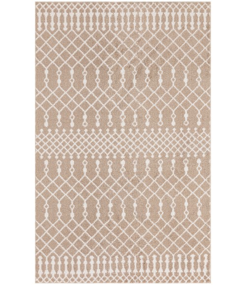Nourison Astra Machine Washable Taupe ASW10 3 ft. 3 in. X 5 ft. Rectangle Rug