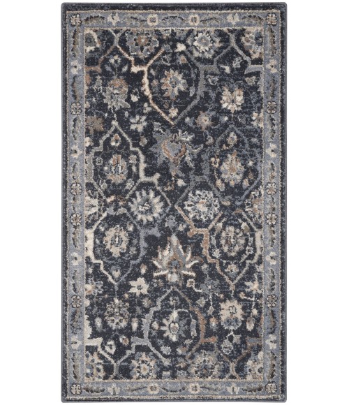 Kathy Ireland Moroccan Celebration Area Rug KI385-Navy