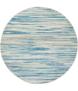 Nourison Home Jubilant JUB04 Blue 5 ft. 3 in. Round Area Rug