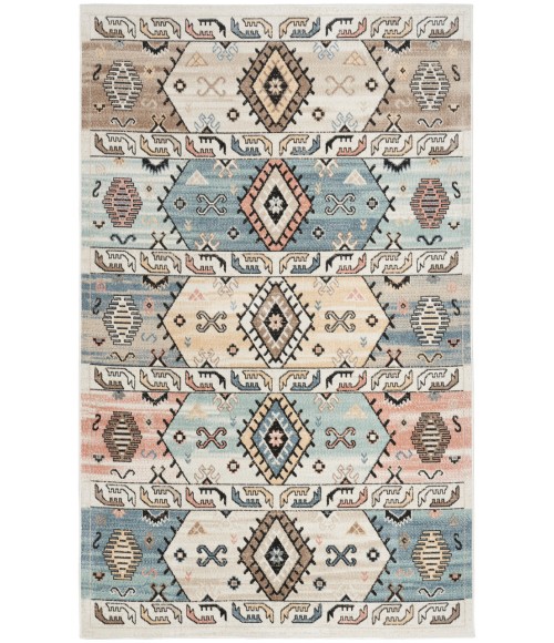 Nourison Washable Decor Ivory Multicolor Rug WSD01 5 ft. 3 in. X 7 ft. Rectangle - Rugs Town Nourison Washable Decor Ivory Multicolor WSD01 5 ft. 3 in. X 7 ft. Rectangle Rug