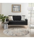 Nourison Quarry Beige Grey QUA01 4 ft. X Round Rug