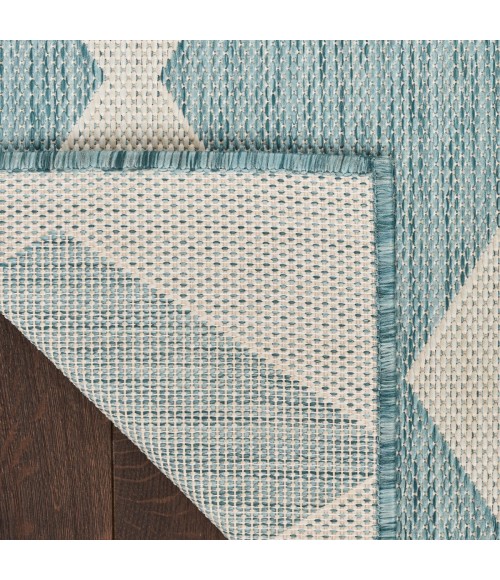 Nourison Positano Aqua POS04 10 ft. X 14 ft. Rect. Rug