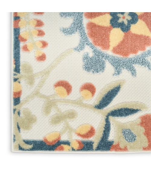 Nourison Aloha Grey Multicolor ALH17 5 ft. 3 in. X 7 ft. 5 in. Rect. Rug