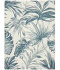 Nourison Aloha Ivory Blue ALH43 7 ft. 10 in. X 10 ft. 6 in. Rect. Rug