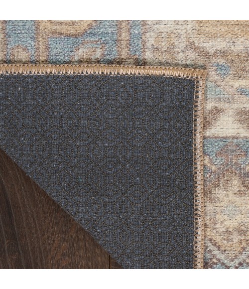 Nourison Vintage Washables Blue Green VWS13 2 ft. 2 in. X 8 ft. Rect. Rug