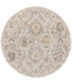 Nourison Oushak Home Grey OUS01 4 ft. X Round Rug