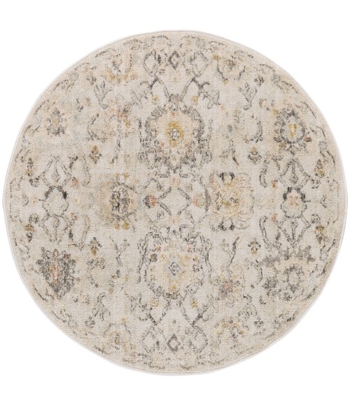 Nourison Oushak Home Grey OUS01 4 ft. X Round Rug
